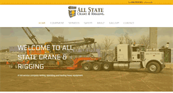 Desktop Screenshot of allstatecraneandrigging.com